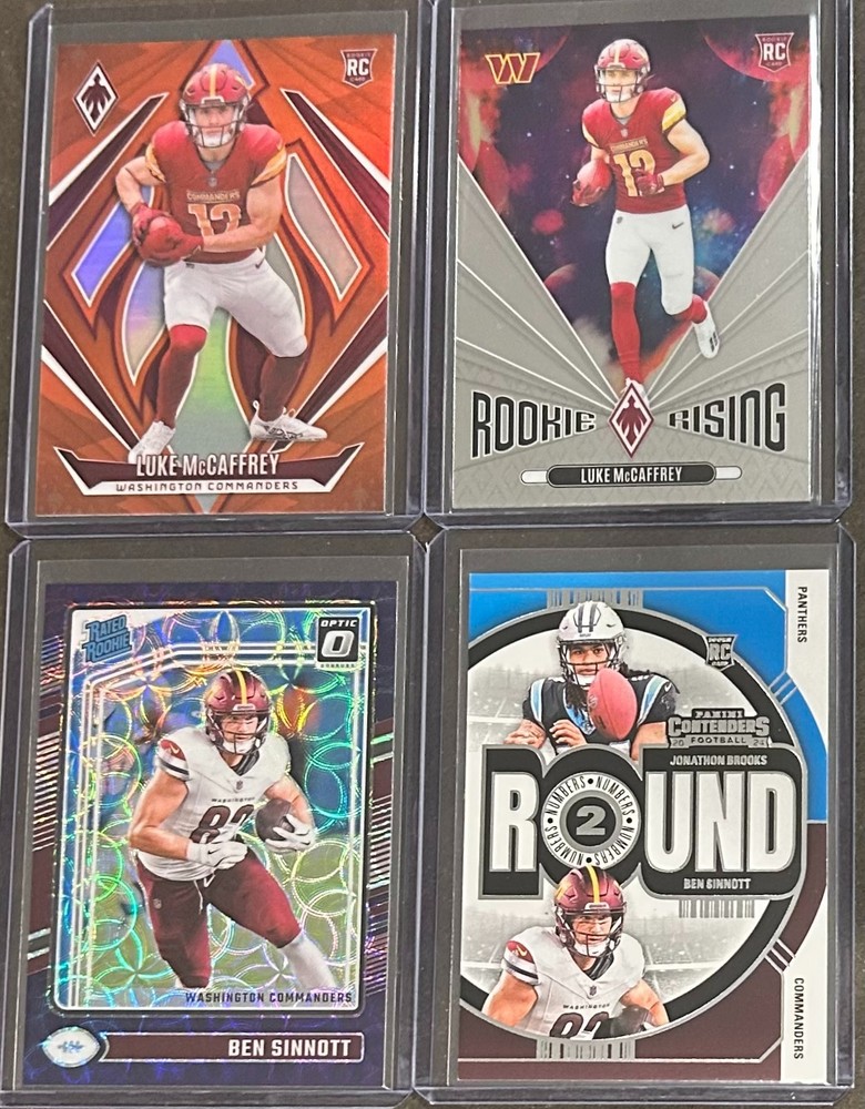 2024 Panini Football Washintgon Commanders 4 Card Rookie Insert/Parallel Lot