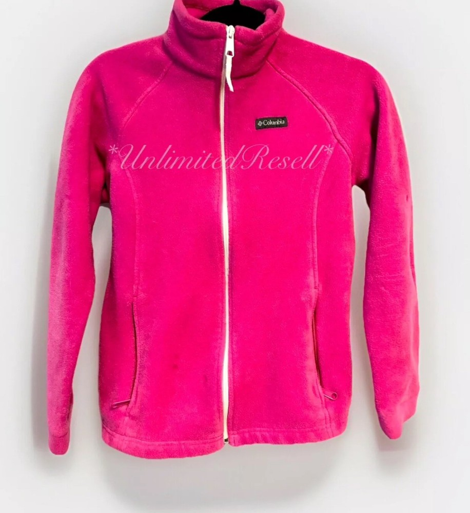 Columbia Youth XS Pink Fleece Jacket with Zip Pockets