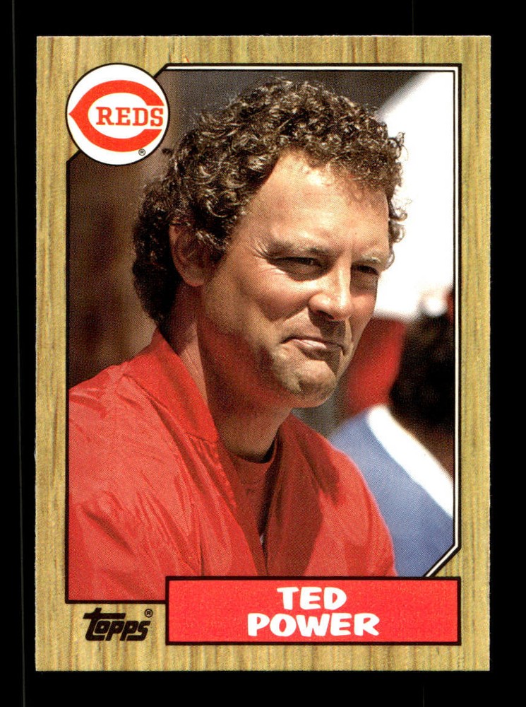 1987 Topps Tiffany Set-Break #437 Ted Power Cincinnati Reds MINT