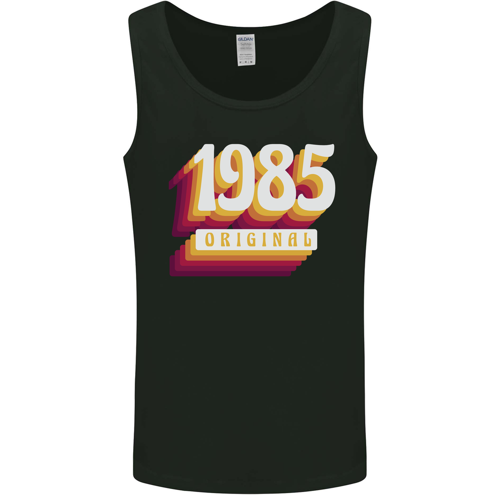 Retro 40th Birthday Original 1985 Mens Vest Tank Top