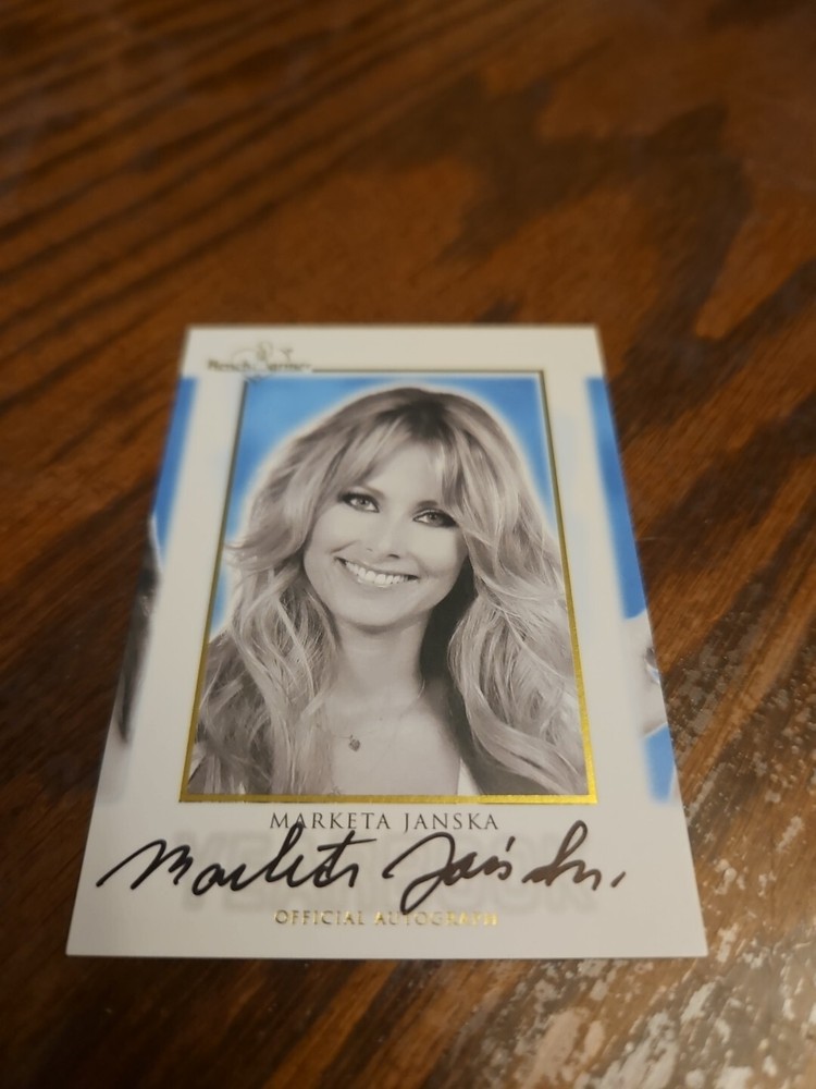 2014 Benchwarmer Hot For Teacher Yearbook Autograph Marketa Janska Auto Playboy