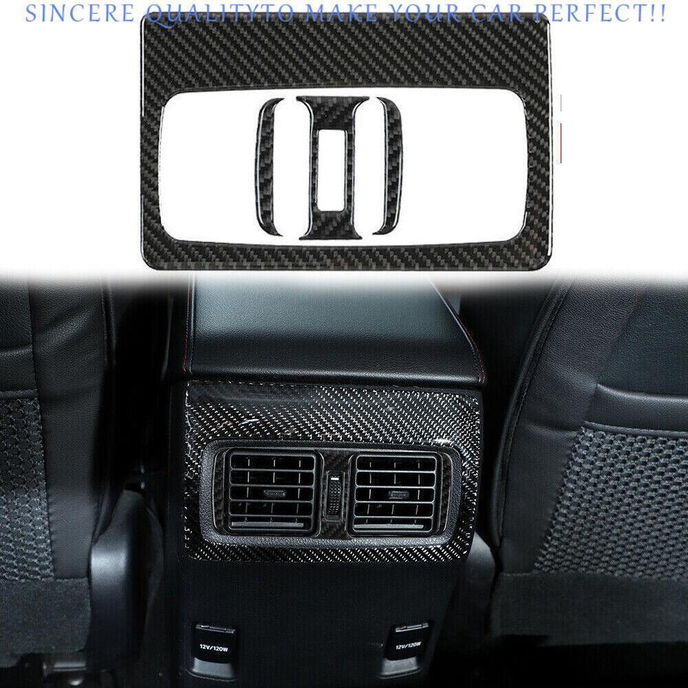 For 4Runner 2010-2024 Vinyl Carbon Fiber Rear Armrest AC Air Outlet Vent Cover