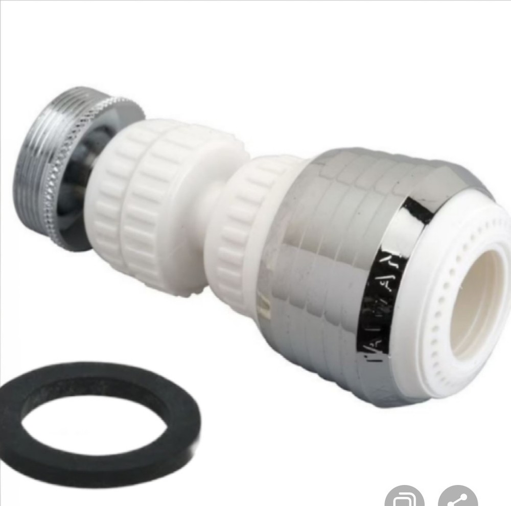 2 Pack - 360 Degree Double Swivel Faucet Aerator - White