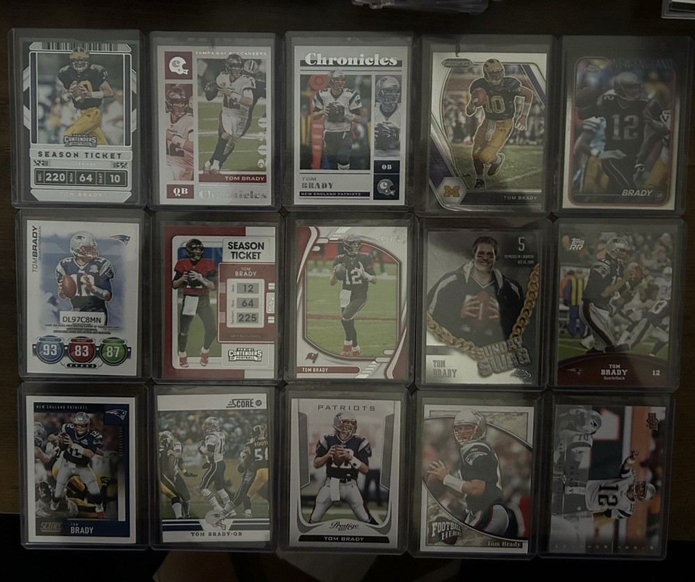 Tom Brady 15 Card Lot