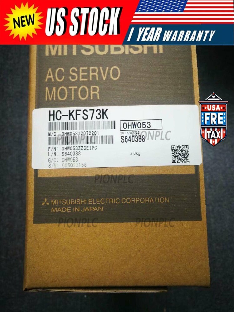One New Mitsubishi AC Servo Motor HC-KFS73K Fast Shipping  US Free TAX