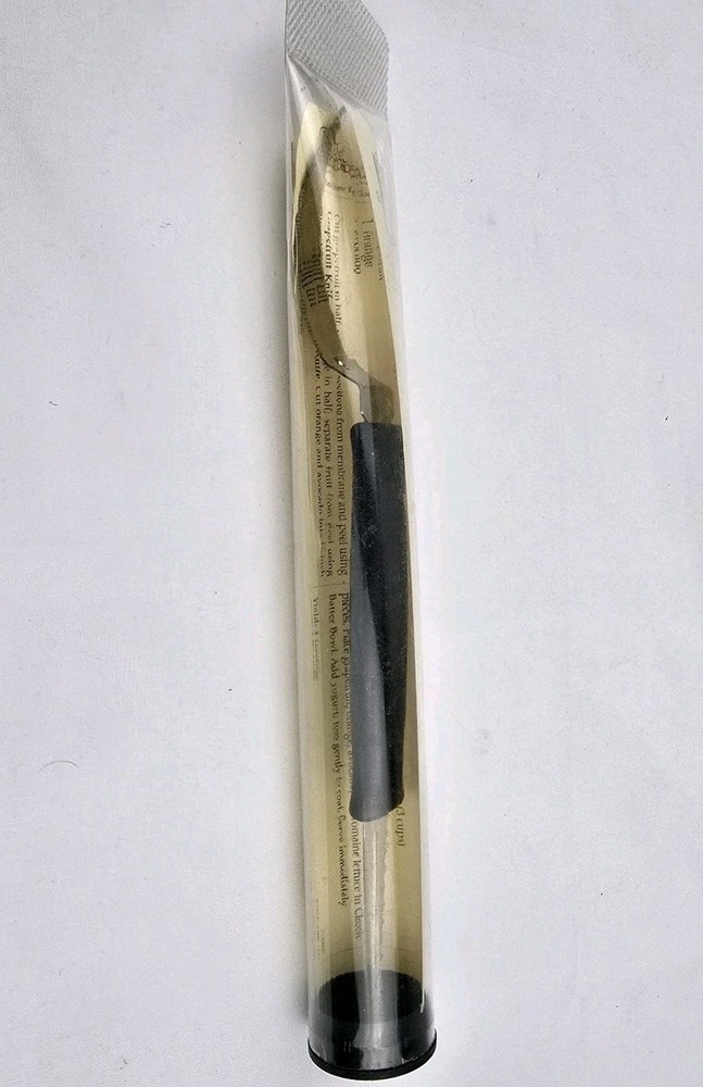 Pampered Chef Retired Grapefruit Knife with Two-Sided Blade in Tube 1265