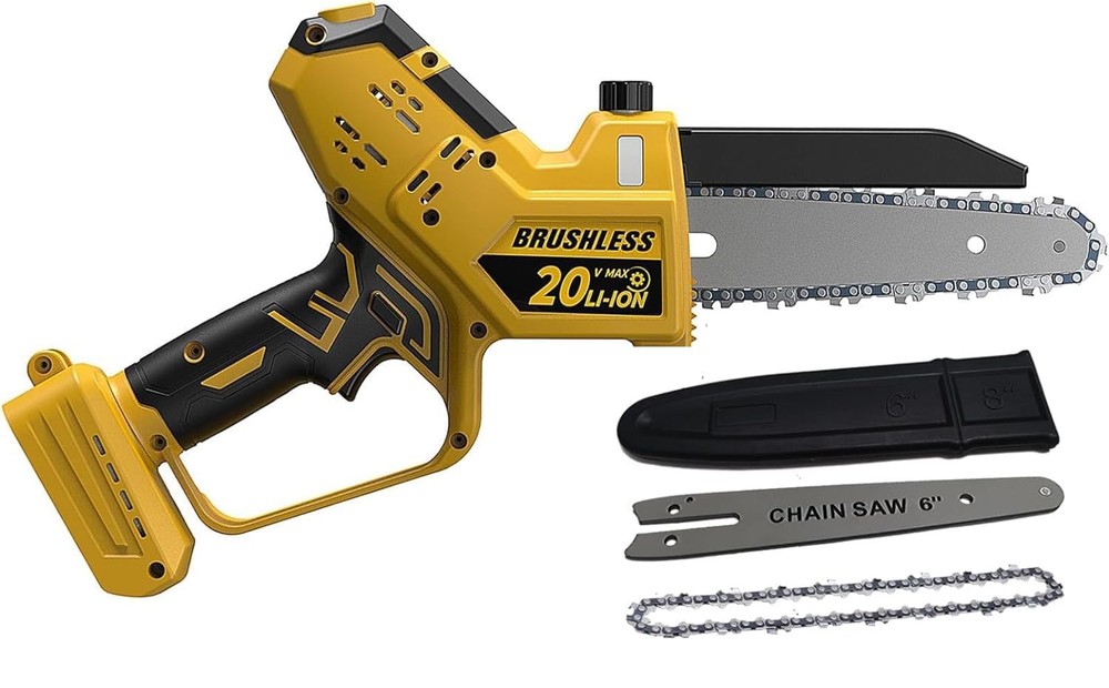 Dewalt 20V MAX Cordless Mini Chainsaw with Auto-Oiler 8-Inch & 6-Inch 2-in-1 Blade