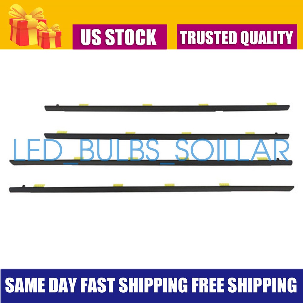 4x Fits For Honda Civic 01-05 Window Sealing Strip Decorative Strip