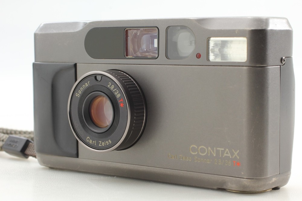 [ As-Is ]  Contax T2 Titan Black 35mm Point & Shoot Film Camera From JAPAN