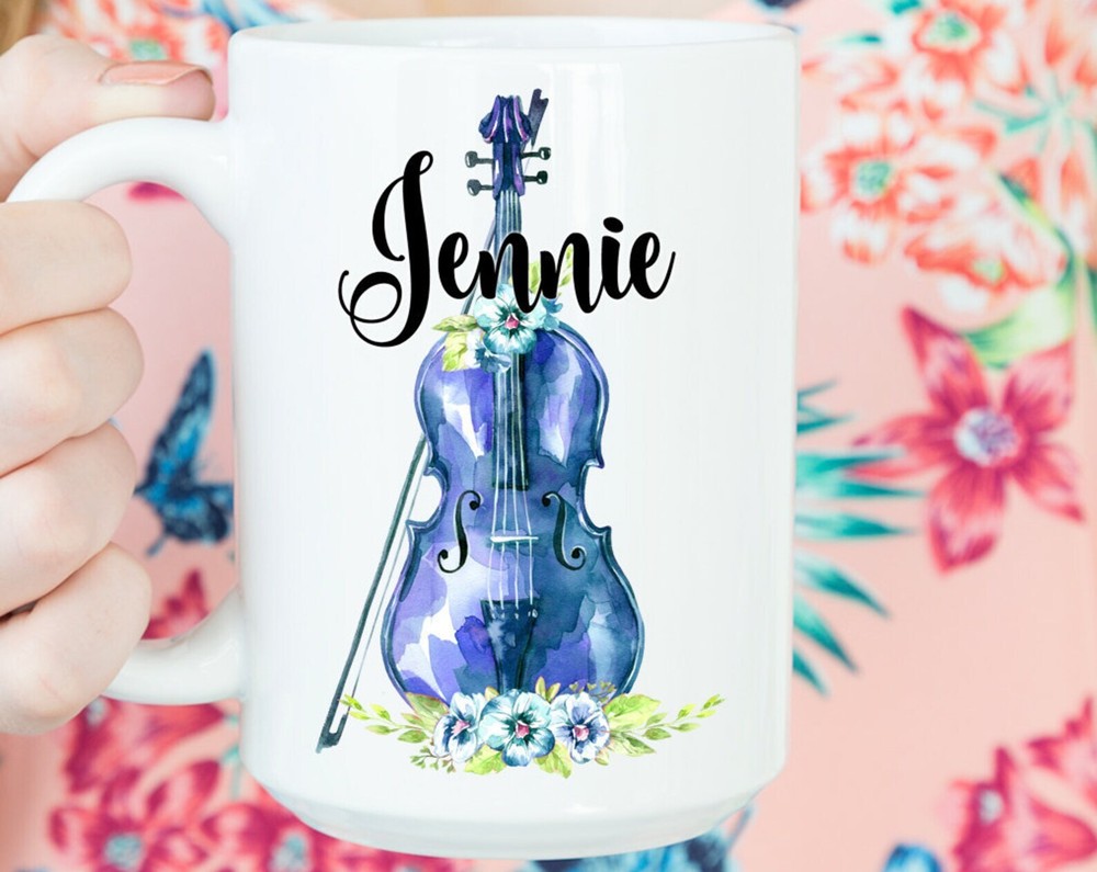 Violin Gifts Personalized Violin Mug Violin Teacher Gift Violinist Gift Music