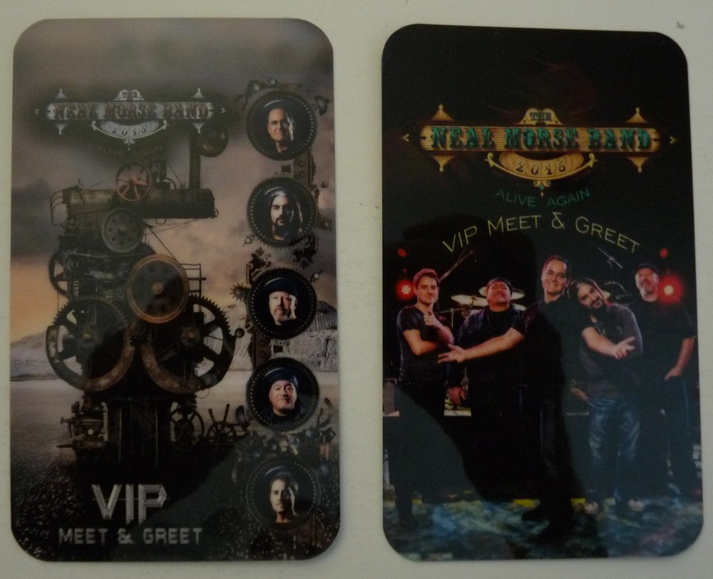 Neal Morse Band 2015 VIP Meet & Greet Concert Tour Backstage Pass Laminate D1