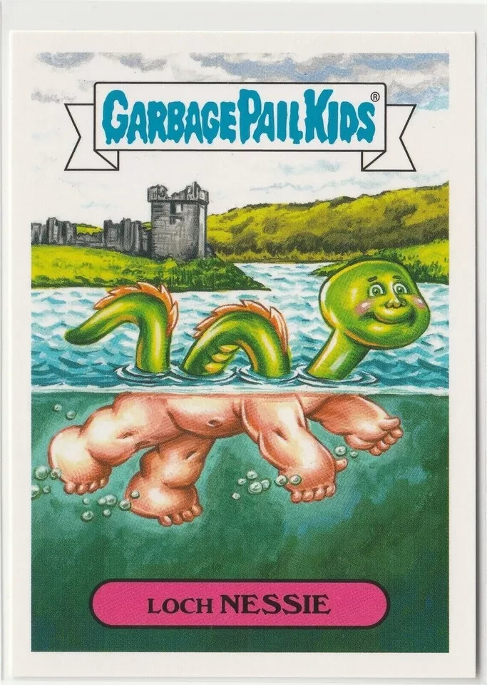 Loch Nessie #5a Garbage Pail Kids GPK 2018 Oh the Horror-ible Trading Card
