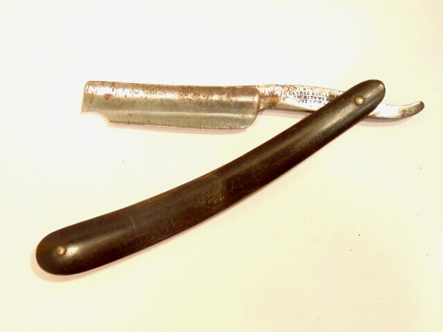 vintage straight razor marked 