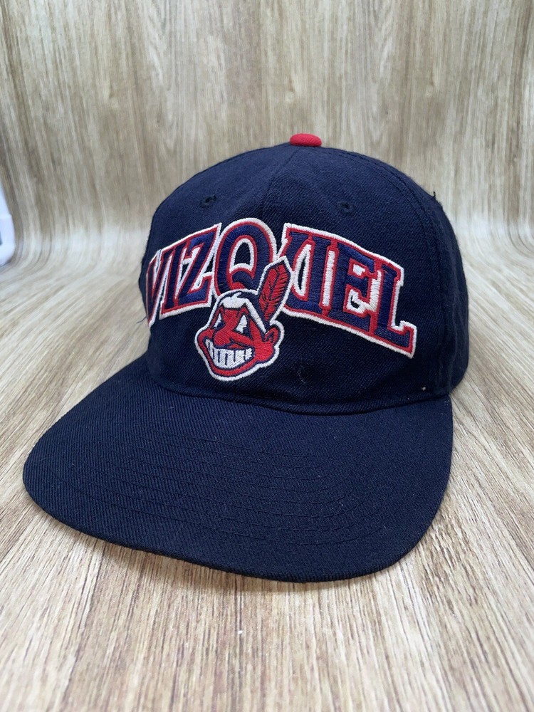 Vintage Cleveland Indians Omar Vizquel Wahoo Starter Snapback Hat Preowned