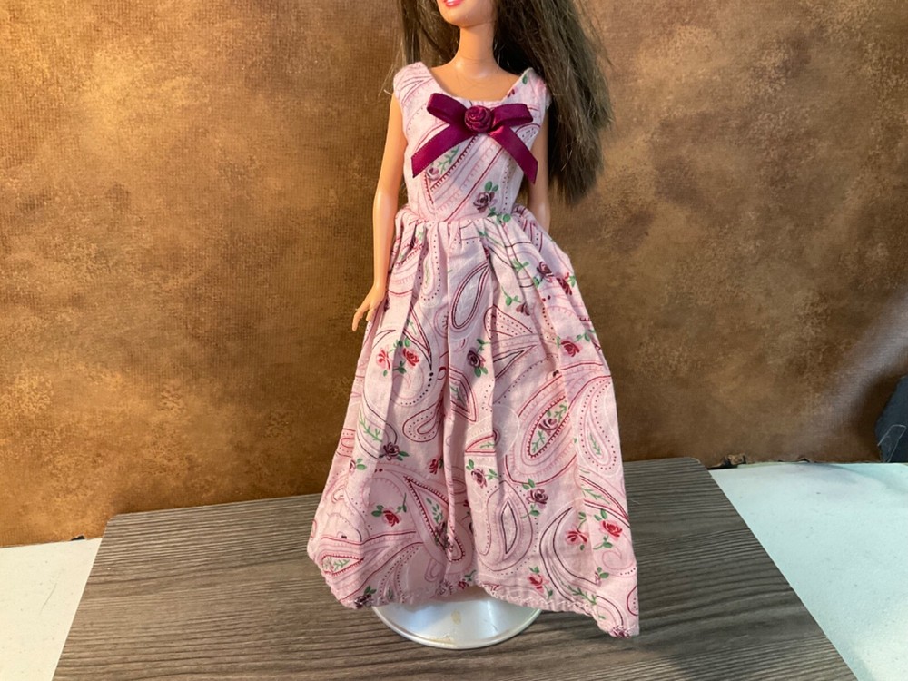 Barbie Doll Clothes Multi Color Gown Long Dress & Shoes Outfit Lot