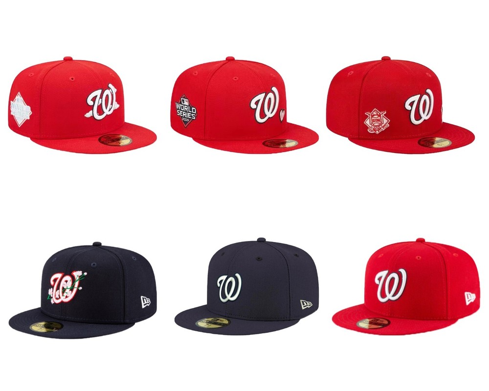New MLB Washington Nationals New Era Men's Baseball Cap 59FIFTY Fitted Cap