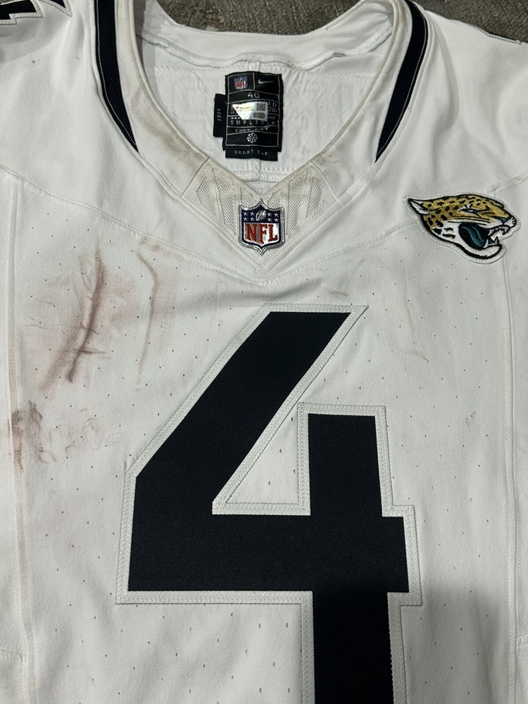 Tank Bigsby Game Used Worn Jersey Jaguars Vs Browns Auburn Tigers 2024 Fanatics