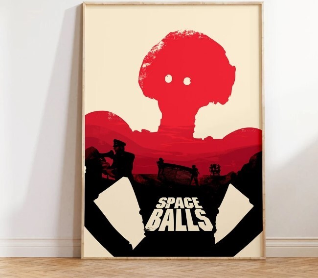 Star Wars Spaceballs Crossover Sci-Fi Comedy Wall Art Poster