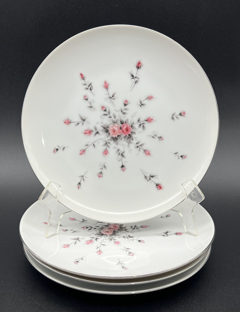 Harmony House Rosebud Salad Plate’s 7.5” Set Of 4 Made In Japan