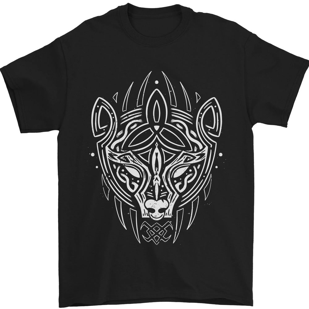Viking Bear Symbols With Valknut Symbol Mens T-Shirt 100% Cotton