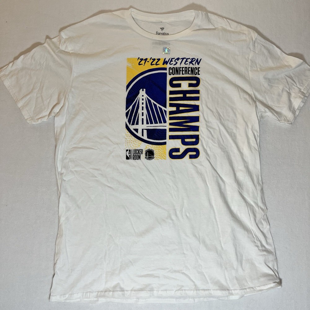 Fanatics Golden State Warriors Men's XL T-Shirt White 21-22 Champs Locker Room
