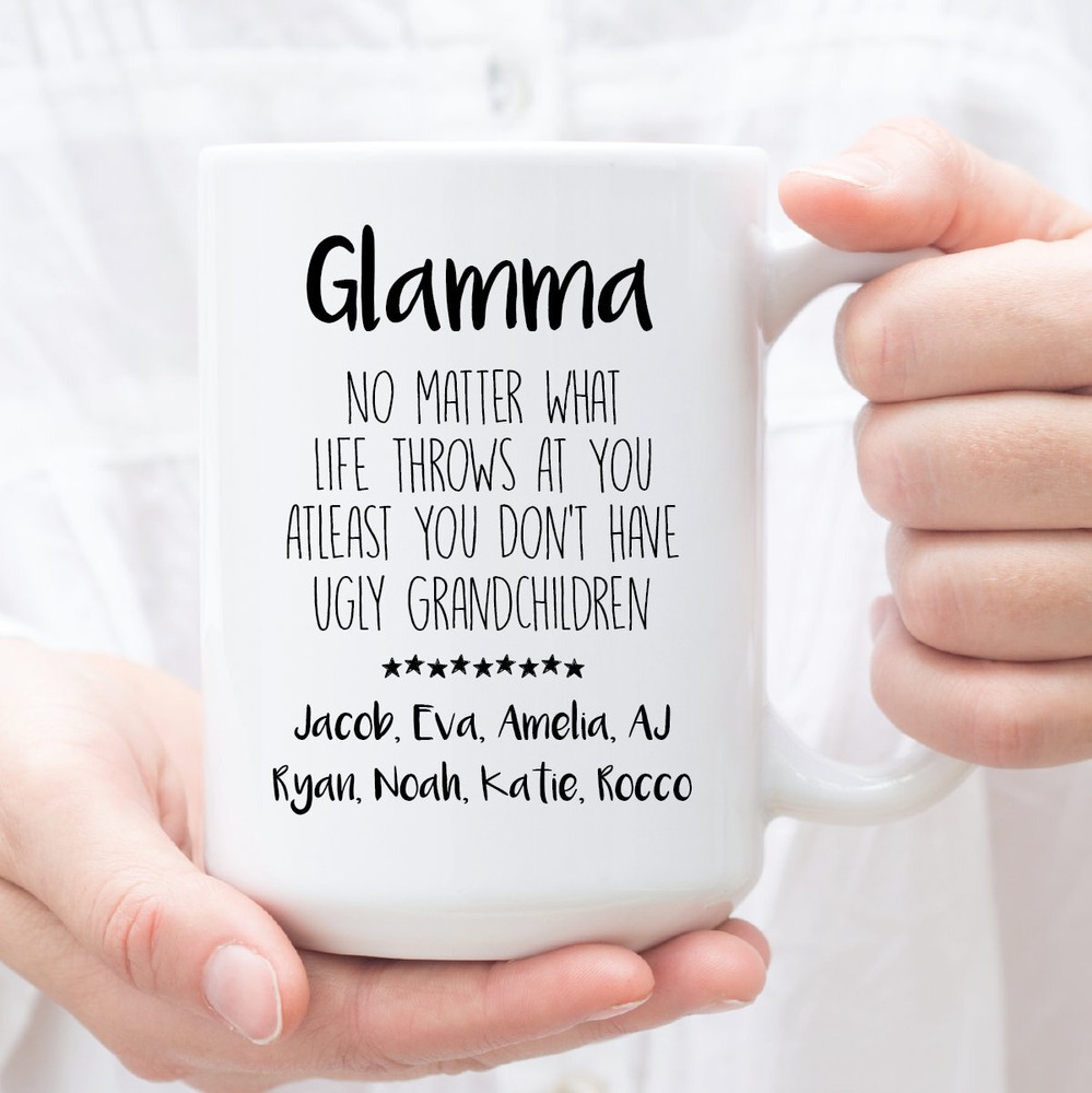 Personalized Gift For Glamma Funny Glamma Mug Christmas Birthday Cup For Glamma