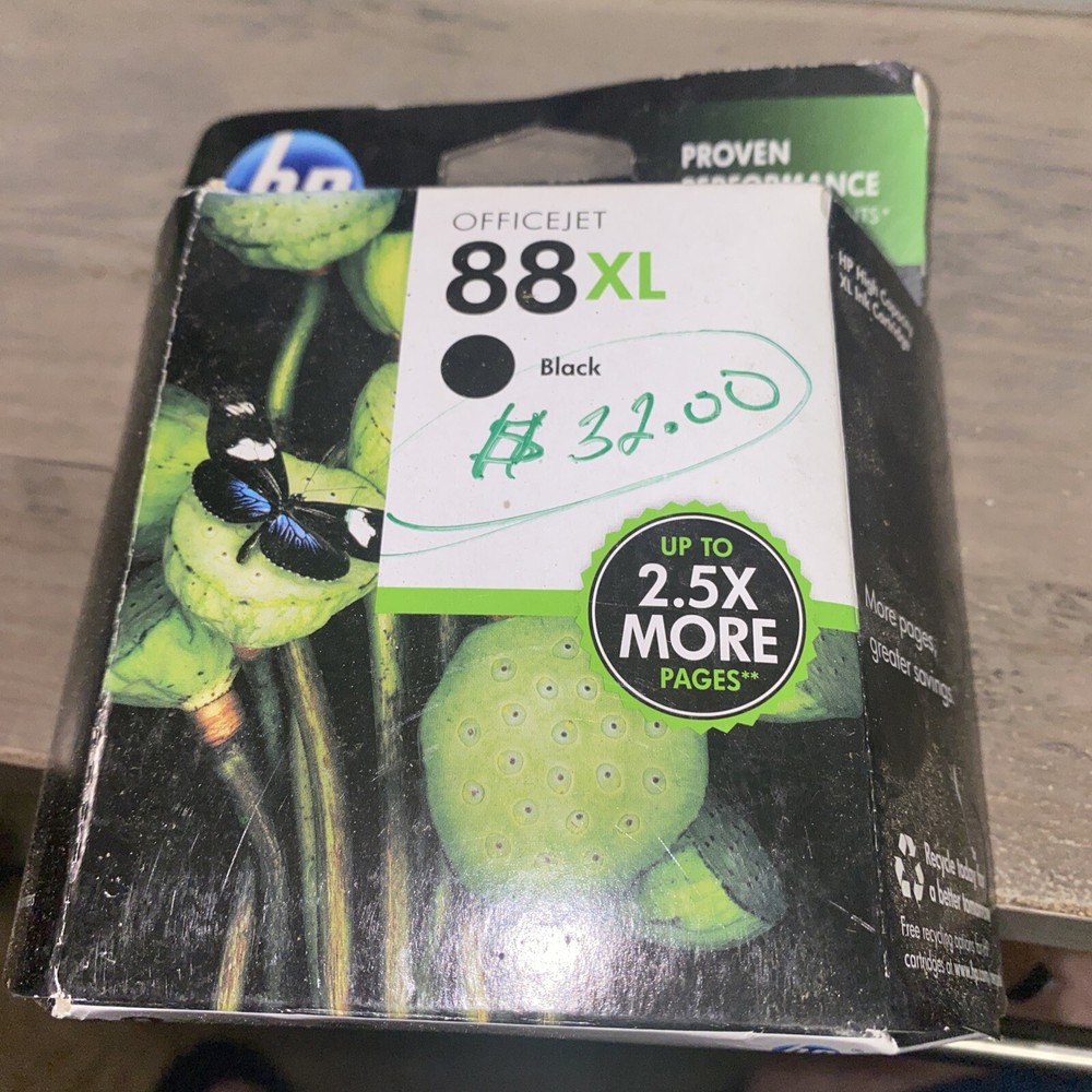 Genuine HP 88XL Black Ink Cartridge - Brand New Factory Sealed EXP NOV 2014