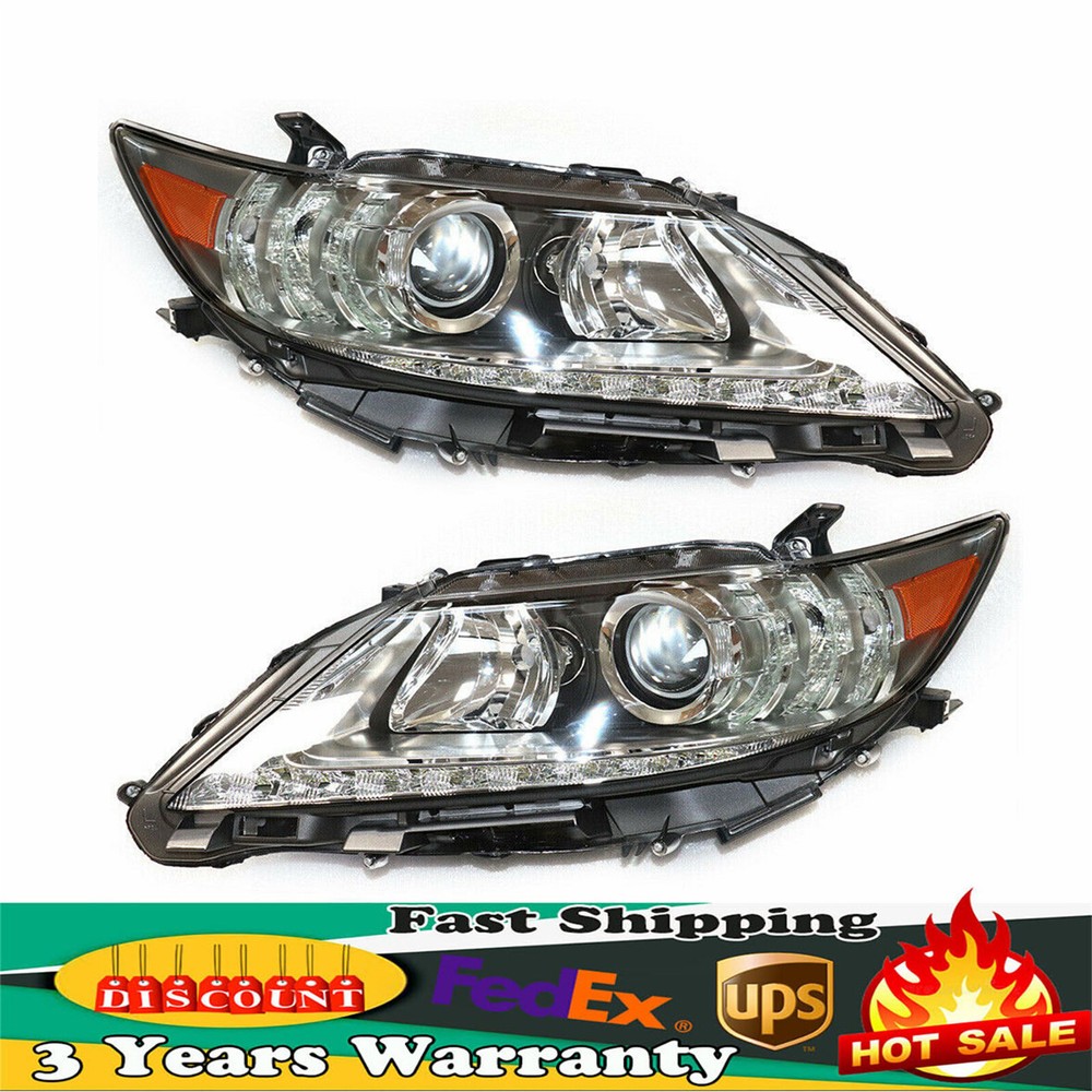 ES350 ES300h LED  1 Pair Headlights For 2013 2014 2015 Lexus  LH+RH Halogen Head