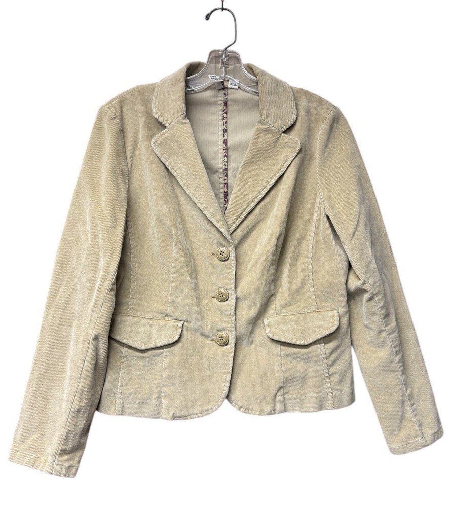 VTG Y2K Blazer Jacket Khaki Business Preppy PM Career