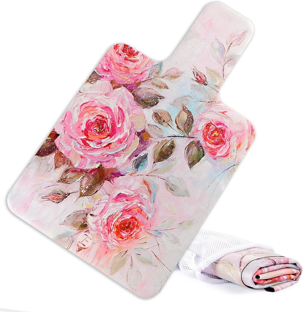 Non-Slip Pilates Reformer Mat Towel with Shoulder Grip Cover