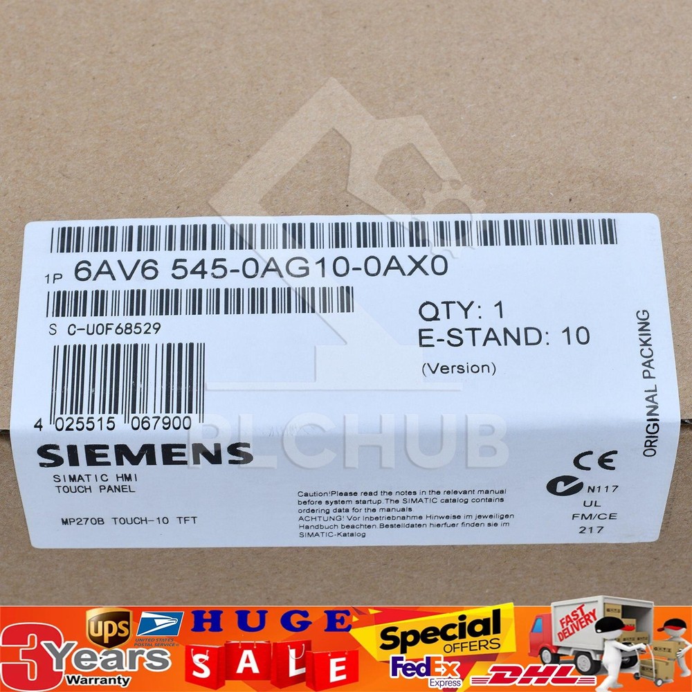 NEW Siemens Touch Panel 6AV6 545-0AG10-0AX0 6AV6545-0AG10-0AX0