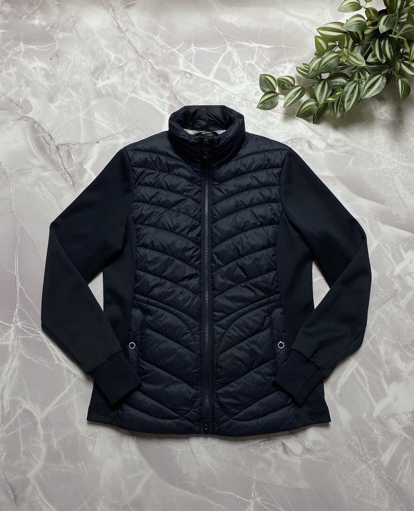 Barbour Langstone Sweat Fiberdown Hybrid Jacket Womens Size UK 10