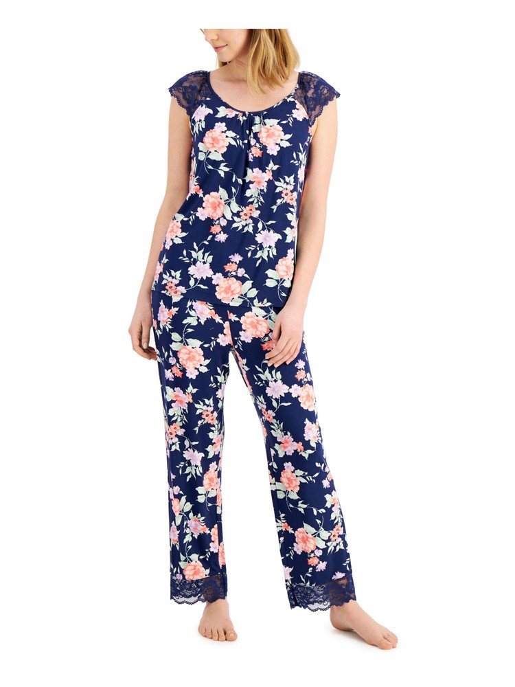 CHARTER CLUB Intimates Navy Floral Sleep Pants XXL
