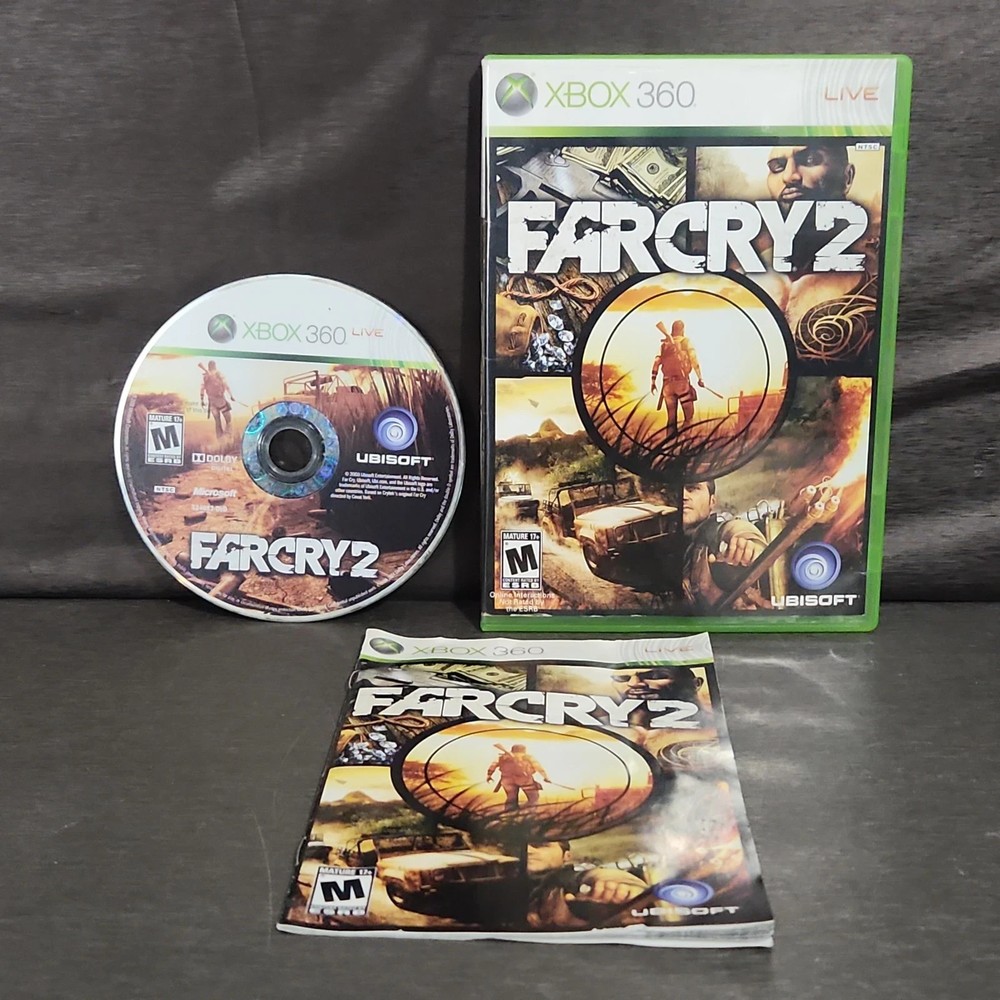 Far Cry 2 Xbox 360 Video Game Complete CIB