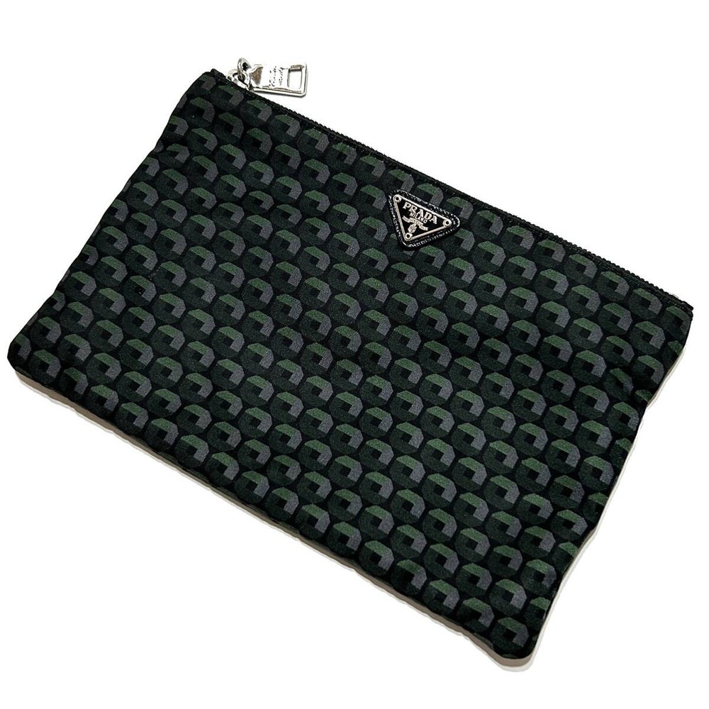 RARE Authentic PRADA Nylon Multi Color Mini Clutch Bag 21cm x 14cm