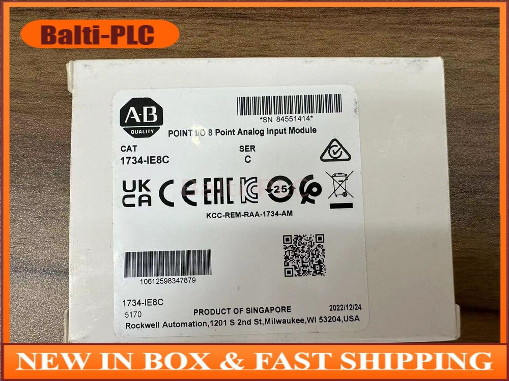 1734-IE8C 2022 SER C NEW Allen Bradley POINT I/O 8 Point Analog Input Module US
