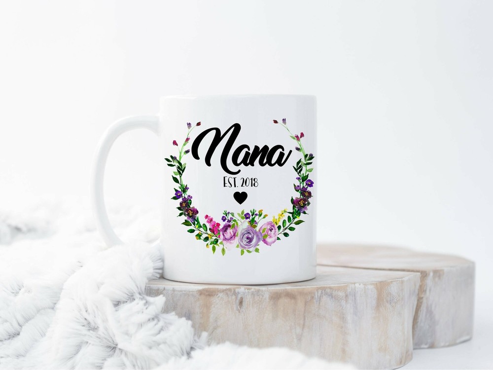 Custom New Nana Mug Grandma Est Mug New Grandma Gift Grandma To Be New Nana Gift