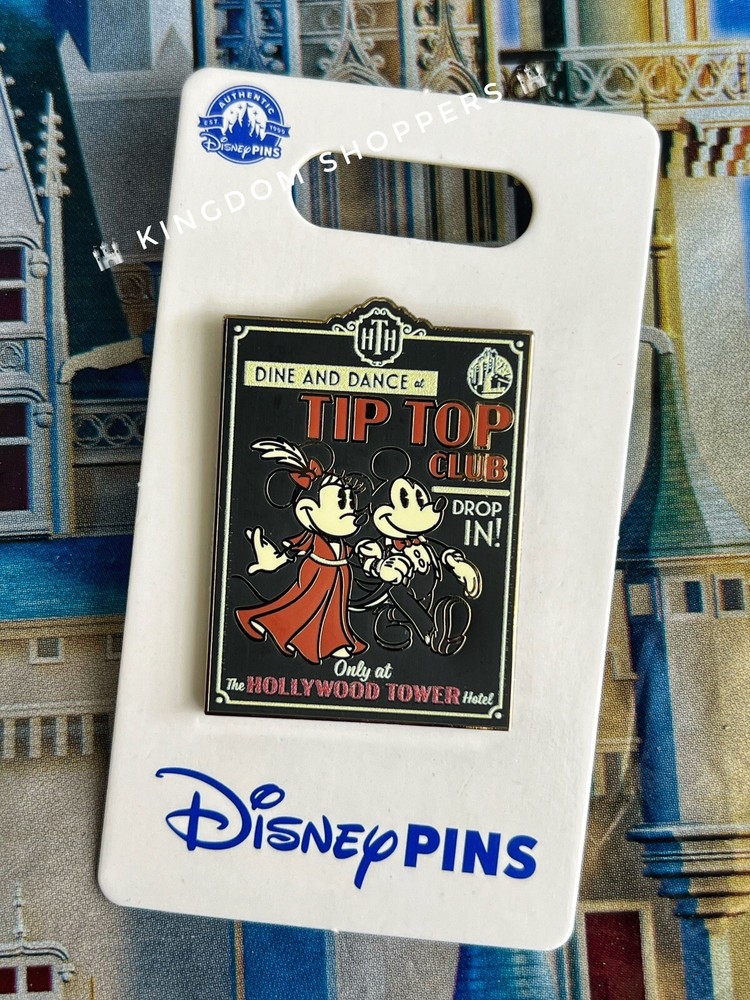 2024 Disney Parks Hollywood Studios Tower Of Terror Mickey Minnie Mouse OE Pin