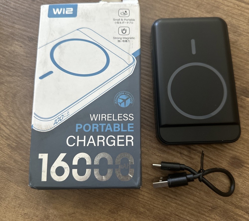 Ifidol W12 wireless portable charger 16000mAh Black