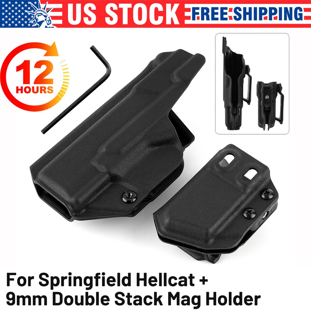 IWB Holster&Mag Carrier Fits Springfield Armory Hellcat 9mm /.40 Double Stack S+