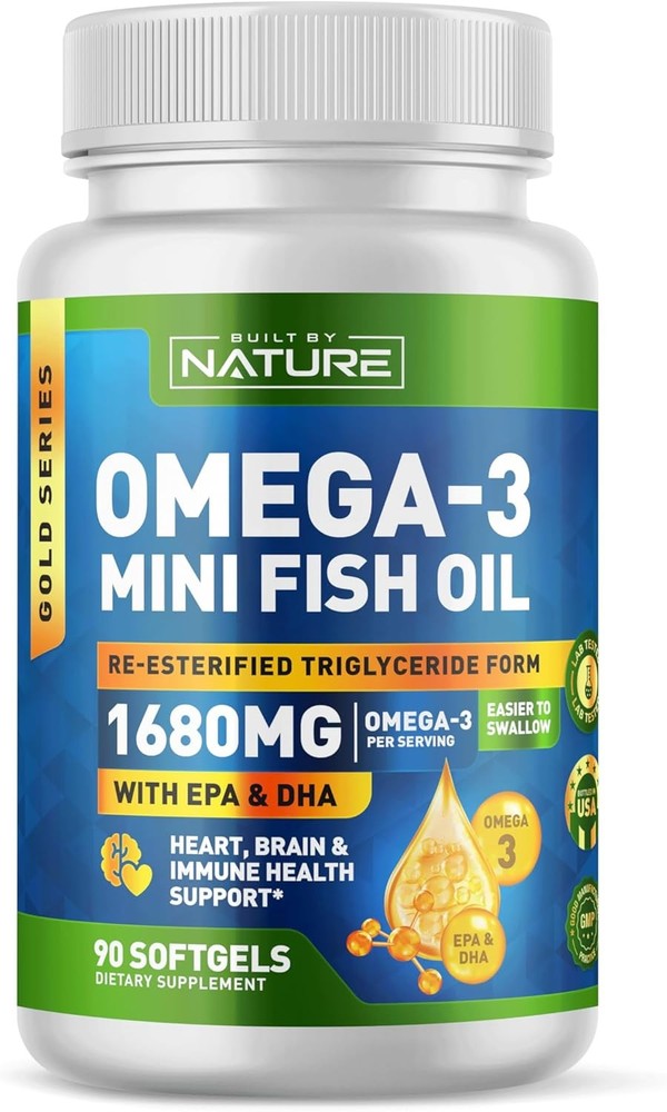 Nature's Omega 3 Mini Fish Oil – rTG Form for Better Absorption