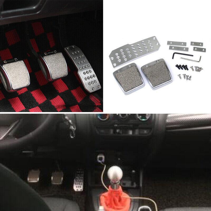 3PCS Car Anti-skid Accelerator Pedal Foot Pedals Pads Cover For Brake Clutch