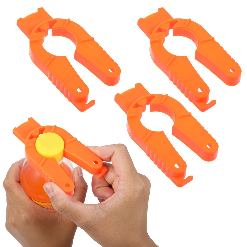 3Pk Plastic Bottle Cap Opener 3-In-1 Water Bottle Opener for Weak Hands Seniors