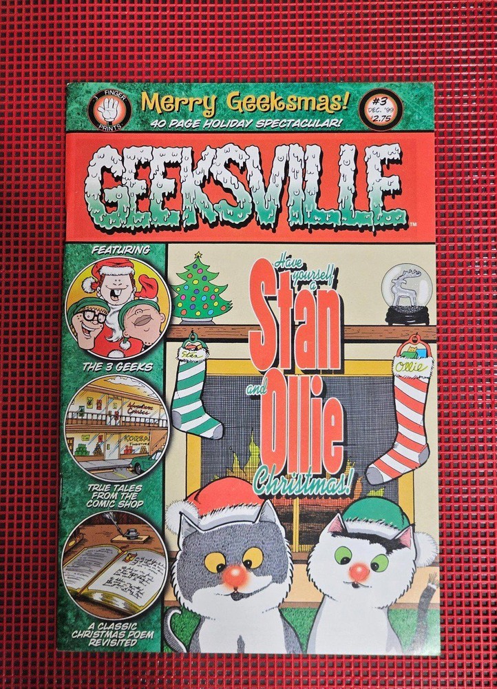 3 Geeks Geeksville Issue 3 Holiday Spectacular Vintage Independent Comic Book
