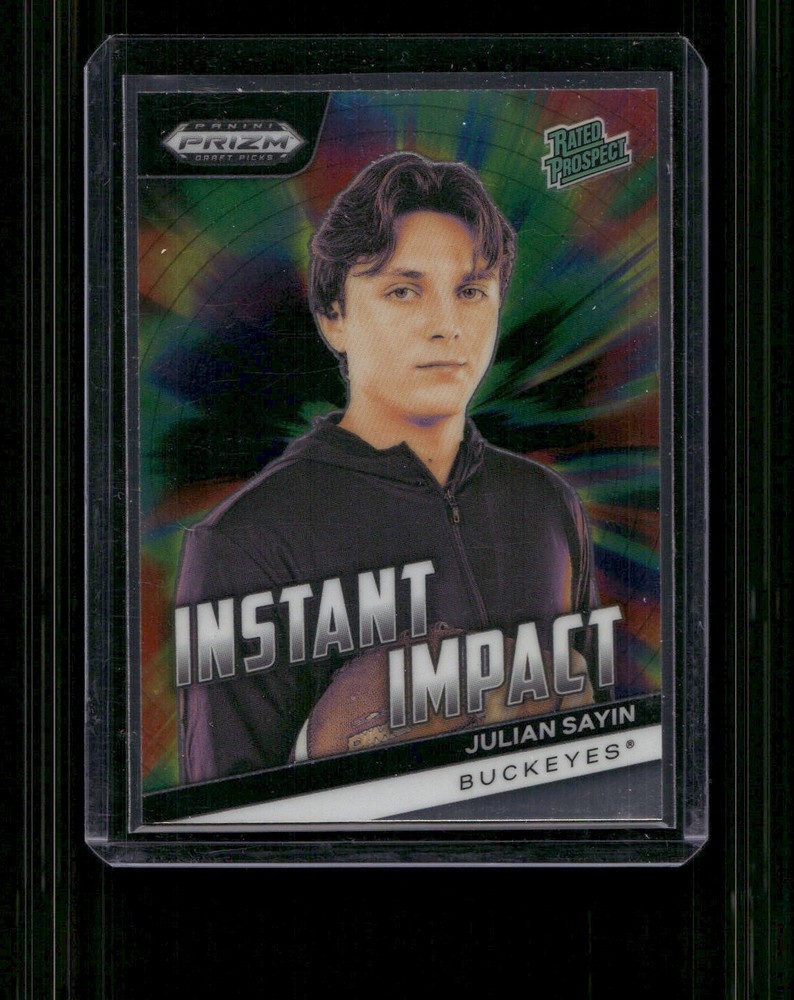 2024 Panini Prizm Draft Picks Football Julian Sayin Instant Impact Rookie Card