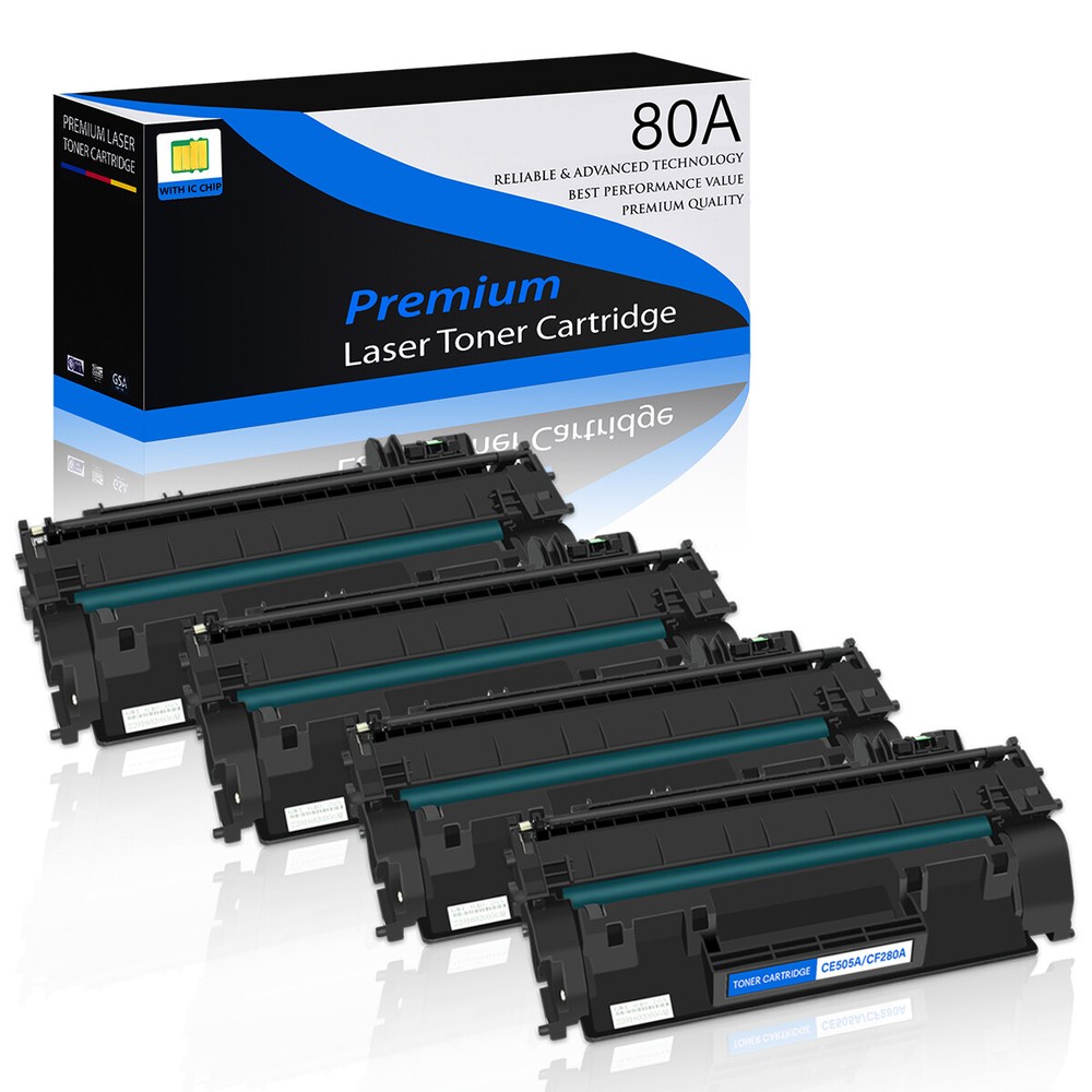 4-Pack Black CF280A Toner for HP LaserJet Pro 400 M401n M401a M401d