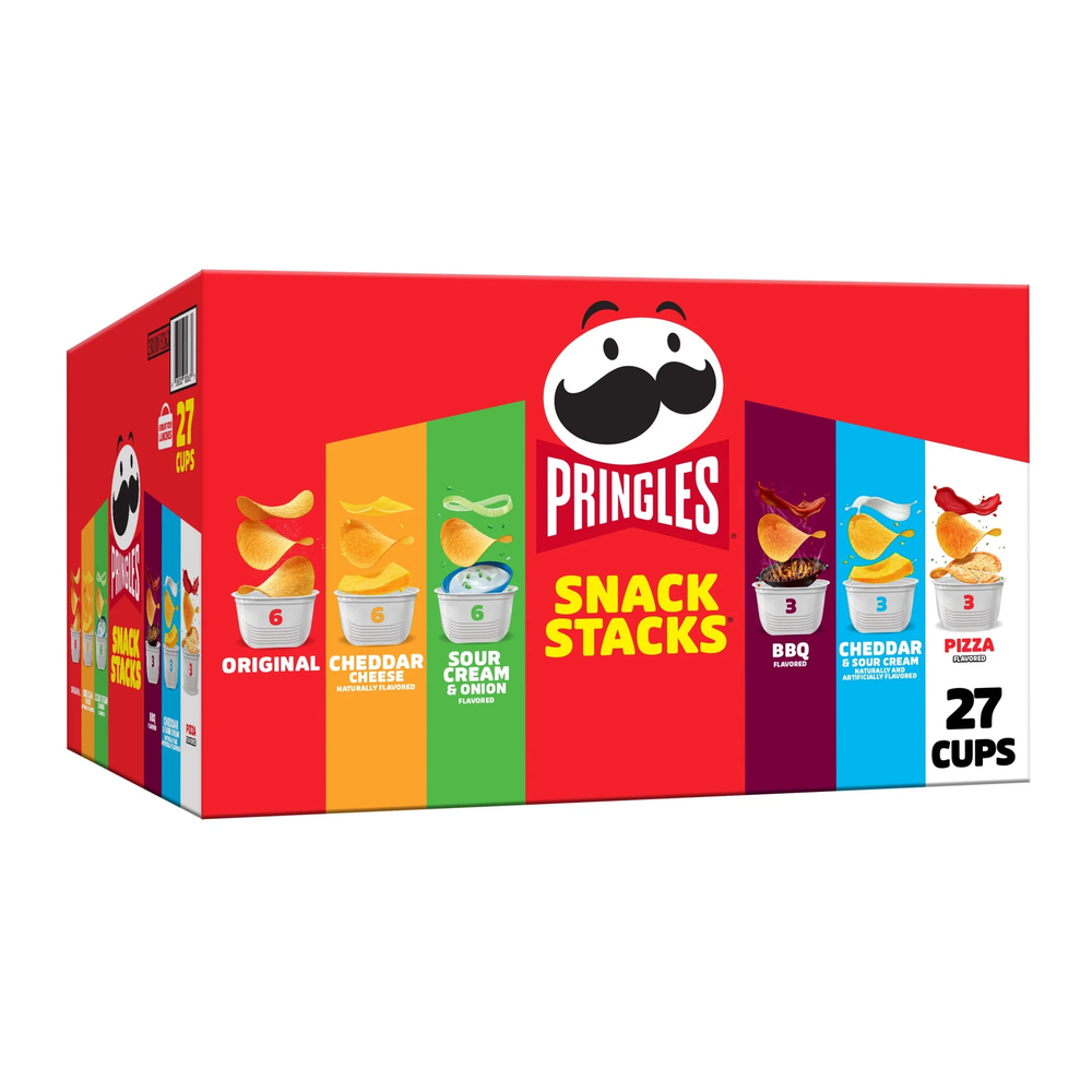 Snack Stacks Variety Pack Potato Crisps Chips, Lunch Snacks, 27 Count