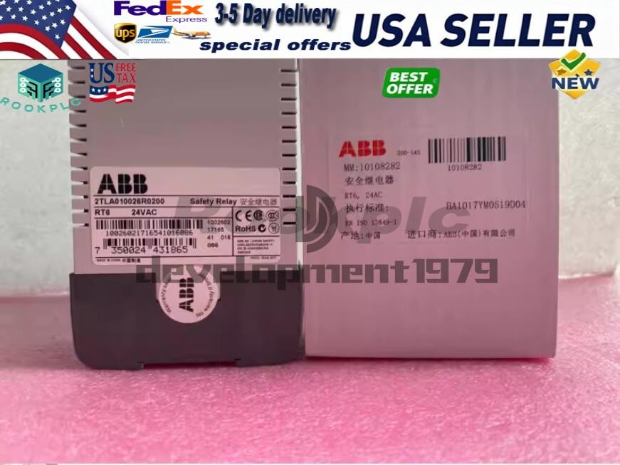 1PC NEW ABB Safety relay 2TLA010026R0200 RT6 24VAC