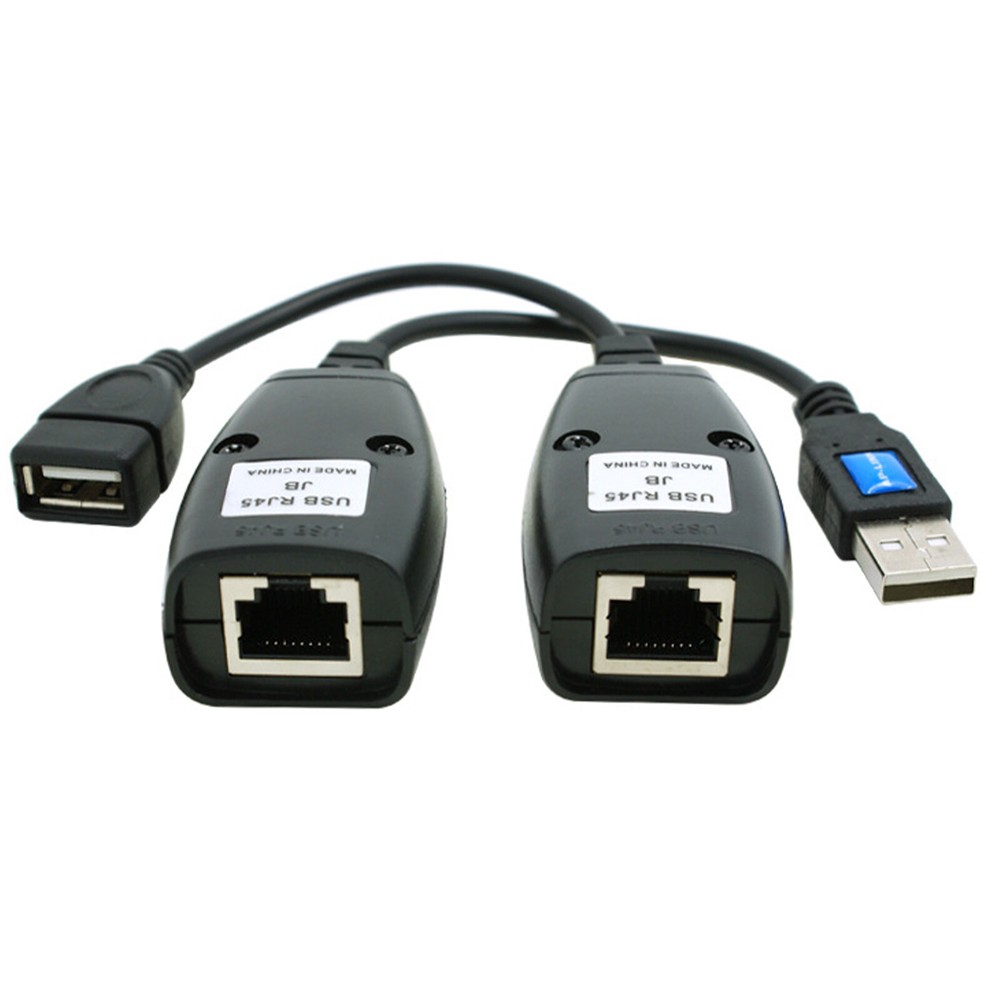 USB Ethernet Extender RJ45 Cat5e/6 LAN Adapter with Repeater
