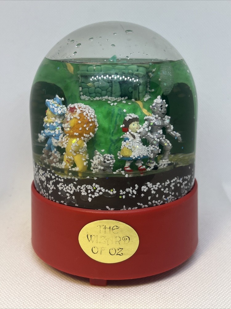 The Wizard of Oz Vintage Kurt S. Adler Revolving Musical Snow Globe Used 1987